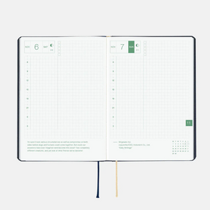 Hobonichi Techo 2027 HON A6 Slash - Navy