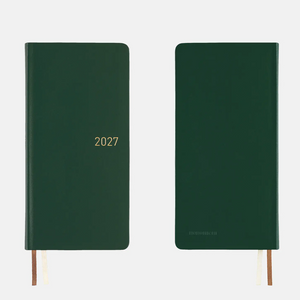 Hobonichi Techo 2027 Weeks Leather: Forest Green