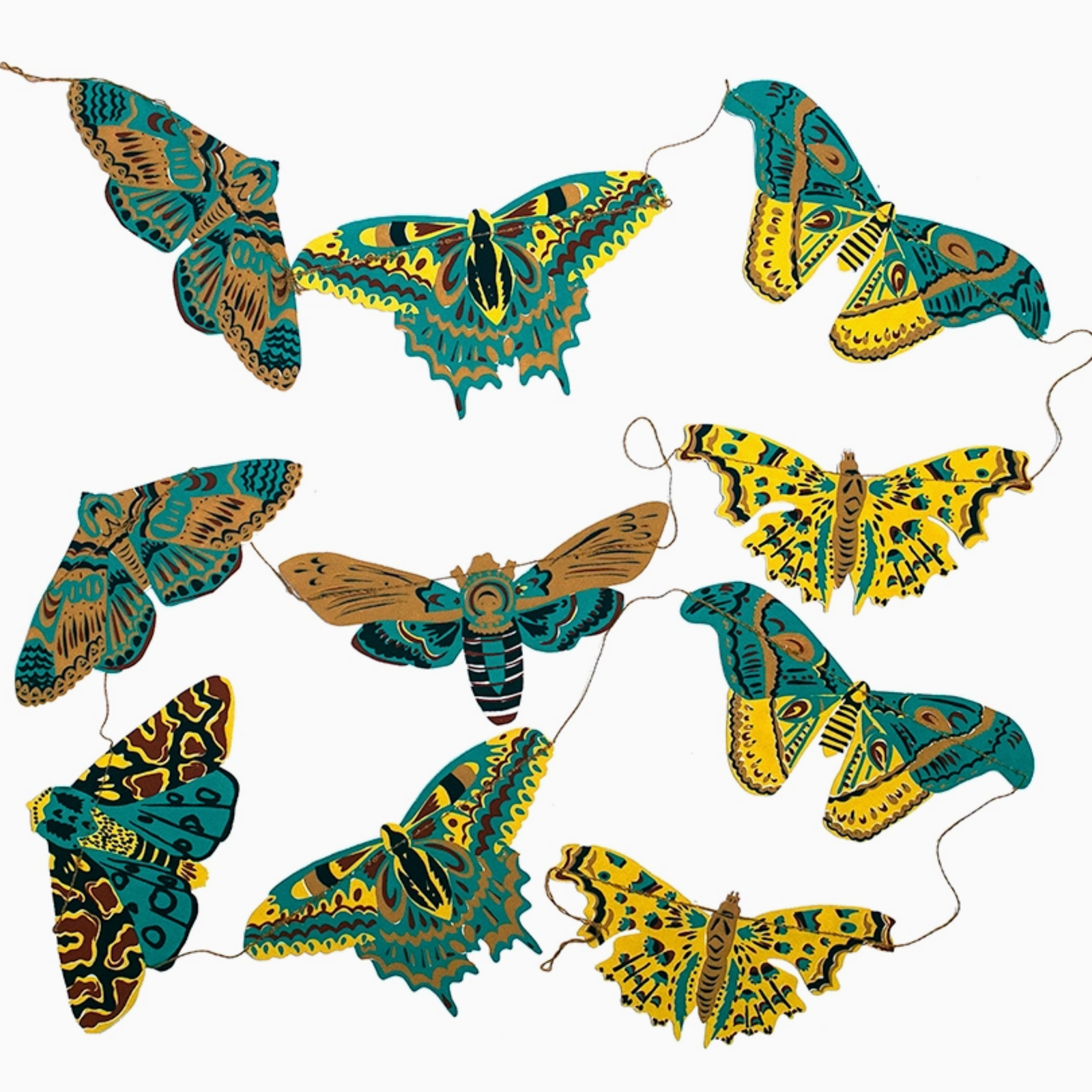 Moths Sewn Garland