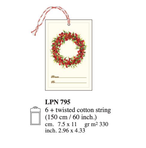 Holiday Gift Tag Sets Rossi 1931 