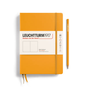 A5 Medium Notebook - Hardcover Notebook Leuchtturm1917 Rising Sun Blank 