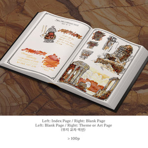 Ink Archiving Book: Log of Elixir Ink Swatch Book Dominant Industry 