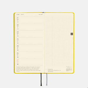 Hobonichi Techo 2027 Weeks Colors: Canaria Yellow