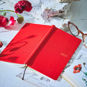 Hobonichi Techo 2027 Weeks Colors: Poppy Red