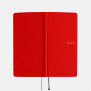 Hobonichi Techo 2027 Weeks Colors: Poppy Red