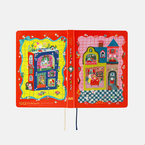 Hobonichi Techo 2027 HON A6 Yumi Kitagishi: White Cat and Rabbit’s Tea Room