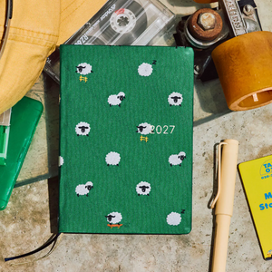 Hobonichi Techo 2027 HON A6 Bow & Tie: Sheep Sheep Sheep