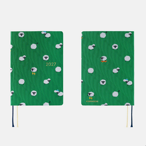 Hobonichi Techo 2027 HON A6 Bow & Tie: Sheep Sheep Sheep