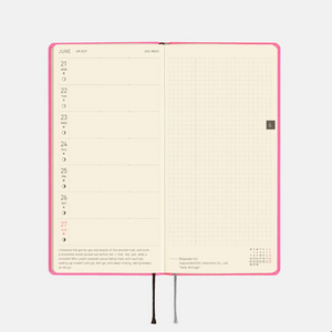 Hobonichi Techo 2027 Weeks Colors: Pink Sapphire