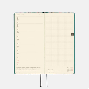Hobonichi Techo 2027 Weeks: Yumi Kitagishi: White Cat Wallpaper
