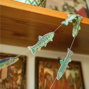 Tasty Anchovies Sewn Garland