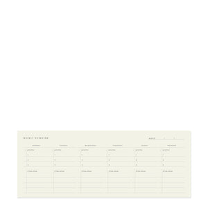 Weekly Keyboard Planner Deskpad Ramona & Ruth 