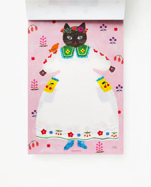 Large Writing Pad - Cat and Onepiece