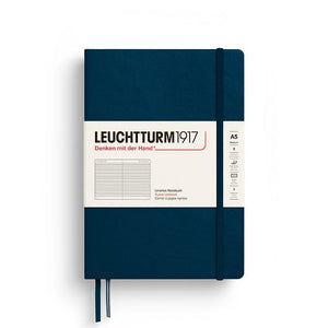 A5 Medium Notebook - Hardcover Notebook Leuchtturm1917 Deep Sea Lined 