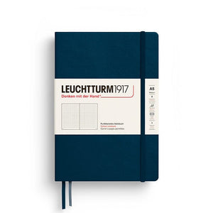 A5 Medium Notebook - Hardcover Notebook Leuchtturm1917 Deep Sea Dotted 