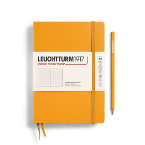 A5 Medium Notebook - Hardcover Notebook Leuchtturm1917 Rising Sun Dotted 