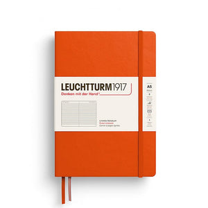 A5 Medium Notebook - Hardcover Notebook Leuchtturm1917 Pumpkin Lined 