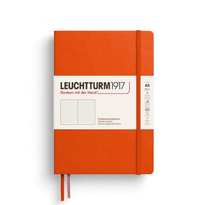 A5 Medium Notebook - Hardcover Notebook Leuchtturm1917 Pumpkin Dotted 