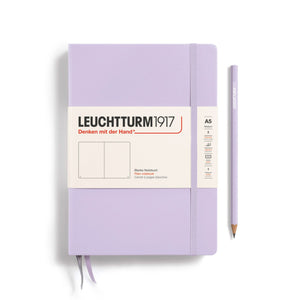 A5 Medium Notebook - Hardcover Notebook Leuchtturm1917 Lilac Blank 