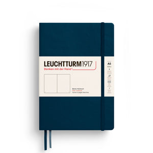 A5 Medium Notebook - Hardcover Notebook Leuchtturm1917 Deep Sea Blank 