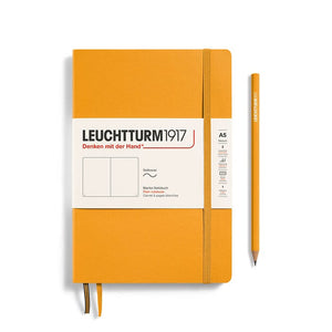 A5 Medium Notebook - Softcover Notebook Leuchtturm1917 Rising Sun Blank 