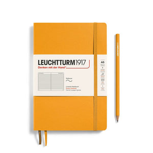 A5 Medium Notebook - Softcover Notebook Leuchtturm1917 Rising Sun Lined 