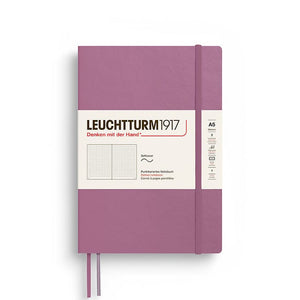 A5 Medium Notebook - Softcover Notebook Leuchtturm1917 Dusty Rose Dotted 