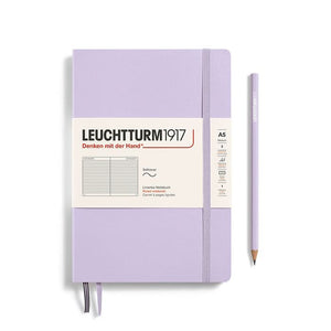A5 Medium Notebook - Softcover Notebook Leuchtturm1917 Lilac Lined 