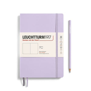 A5 Medium Notebook - Softcover Notebook Leuchtturm1917 Lilac Blank 