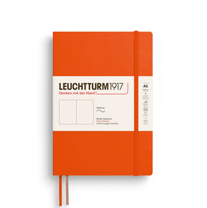 A5 Medium Notebook - Softcover Notebook Leuchtturm1917 Pumpkin Blank 