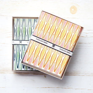 Abstract Leaves Greeting Card Box Set Greeting Card Papillon Press 