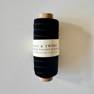 Flax & Twine 3/8" Velvet Ribbon - 10 Yards Flax & Twine 
