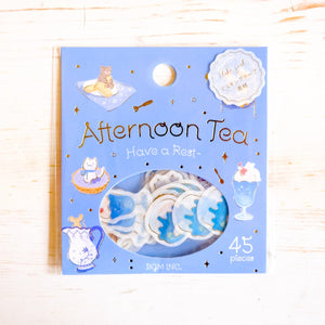 BGM Sticker Sheet Sticker BGM Stickers Afternoon Tea- Blue 