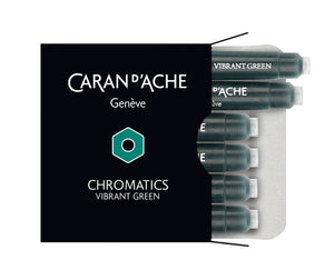 Caran d'Ache Ink Cartridge Box Ink Cartridge Caran d'Ache Vibrant Green 