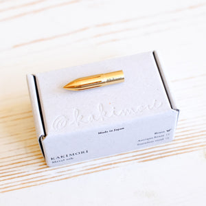 Kakimori Metal Dip Nib - Brass