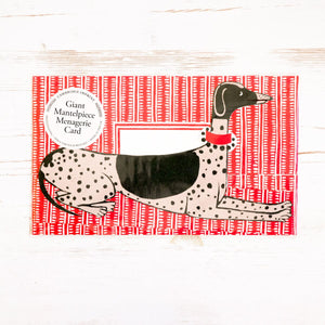 Giant Mantelpiece Menagerie Card: The Dog Greeting Card Cambridge Imprint 