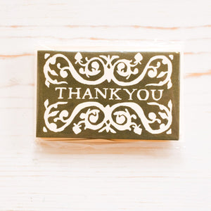 "Thank You" Gift Cards Note Card Cambridge Imprint Olive and White 