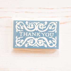"Thank You" Gift Cards Note Card Cambridge Imprint Blue and White 