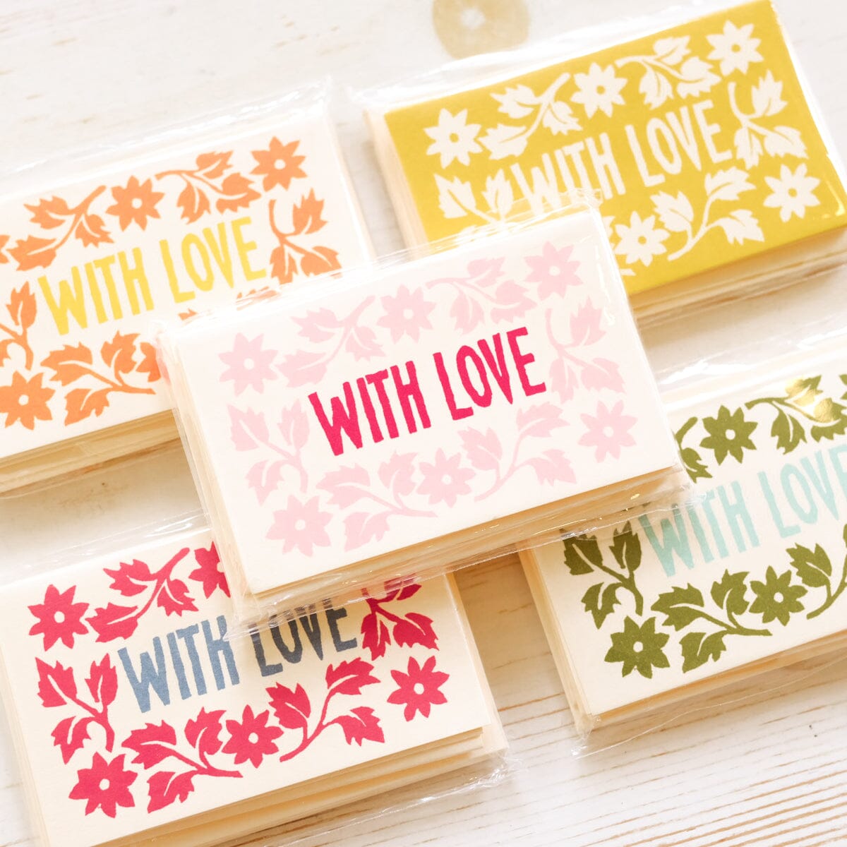 Pack of "With Love" Gift Cards Gift Card Cambridge Imprint 
