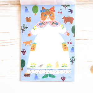 Large Writing Pad - Cat and Onepiece