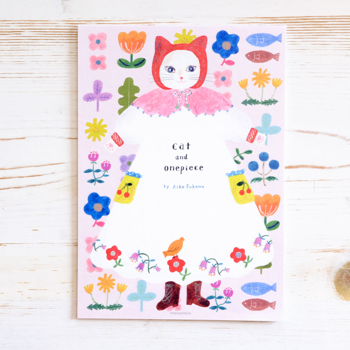Large Writing Pad - Cat and Onepiece