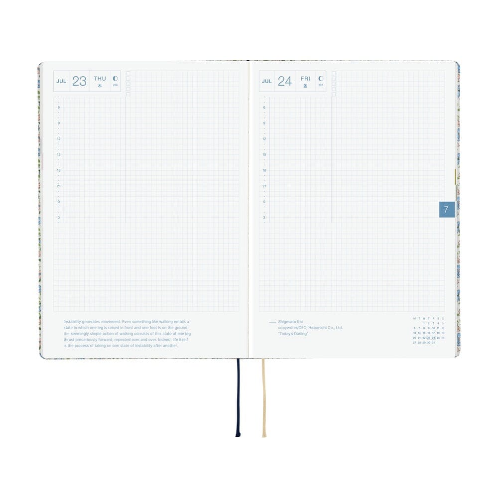 Hobonichi Techo 2026 HON A5: Liberty Fabrics: Sasha Kiora Planner Hobonichi 