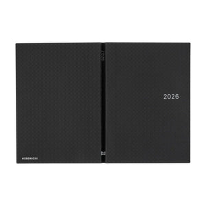 Hobonichi Techo 2026 HON A5: Paper Series: Black Gingham Planner Hobonichi 