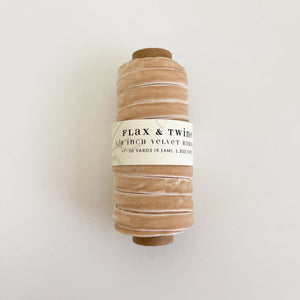 Flax & Twine 3/8" Velvet Ribbon - 10 Yards Flax & Twine 