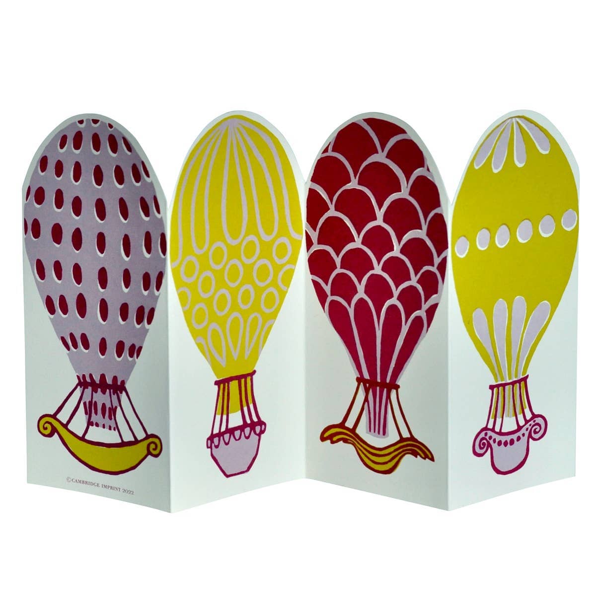 Special Card Hot Air Balloons Greeting Card Cambridge Imprint 