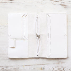 Genuine Leather Travel Notebook Cover: Pocket Plus
