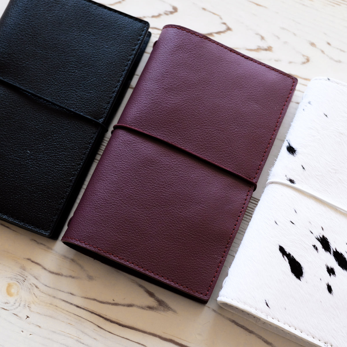 Genuine Leather Travel Notebook Cover: Pocket Plus