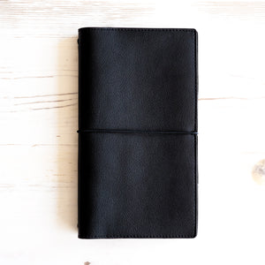 Genuine Leather Travel Notebook Cover: A5 Slim