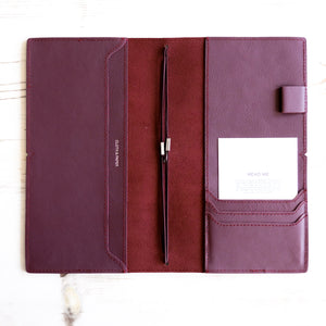 Genuine Leather Travel Notebook Cover: A5 Slim