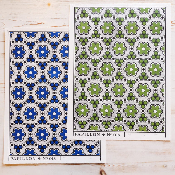 Daisy Block Print - Papillon Press